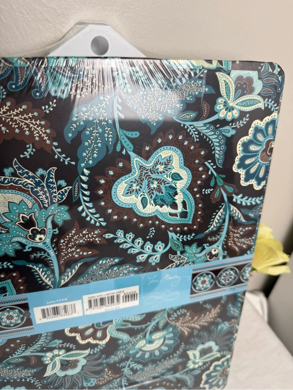 NWT Vera Bradley Java Blue Clipboard And Note Pad Set